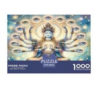 Guanyin de Mil Manos 1000 Piezas Rompecabezas Clásicos Y Niños A Partir De 12 Años Puzzle Inteligencia Juguete Entretenimiento Creativo Diversión EduGatoivo 38x26cm/