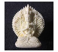Guanyin Guanyin, Dios de la Riqueza Estatua de Buda Tallada, Escultura de Arte Moderno, Decoración del Hogar, Decoración de Feng Shui para Automóviles, Figuras de Regalo Estatua de Buda (Co