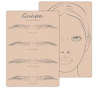 Guapa 4 PCS Almohadillas de práctica de silicona de doble cara para tatuajes, microblading y diseño de cejas con patrones preformados ideales para todas las habilidades (4 pieces pink)