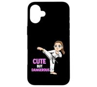 Guapa Pero peligrosa luchadora de kárate Carcasa para iPhone 16 Plus