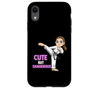 Guapa Pero peligrosa luchadora de kárate Carcasa para iPhone XR