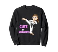 Guapa Pero peligrosa luchadora de kárate Sudadera