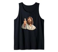Guapo Jesucristo con el Pulgar hacia Arriba Mirada Camiseta sin Mangas