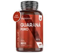 Guaraná Puro - 4800 mg 180 cápsulas - Suplemento de Origen Natural para Energía, Control de Peso y Concentración