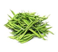 Guarbohnen 1 kg de frijoles (Guar Beans) - Vegetales indios | Ideal para curry, sartenes y cocina tradicional con pegatinas Kajal