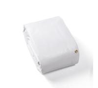 GUARD SHIELD Lona Impermeable con Ojales, 3 x 4 m, Color Blanco, Carga Extrema, Lona de poliéster Multifuncional de 300 g/㎡, Resistente a roturas, estabilizada a los Rayos UV, Resistente a desgarros