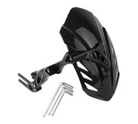 Guarda Salpicaduras Motocicleta Guardabarros para rueda trasera apto para N1S U+b Msx Sniper150 protección contra salpicaduras aleación de aluminio Guardabarros Protector Para(Black)