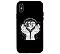 Guarda tu corazón Manos Celestiales Cósmicas Bruja Mágica Carcasa para iPhone X/XS