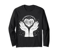 Guarda tu corazón Manos Celestiales Cósmicas Bruja Mágica Manga Larga