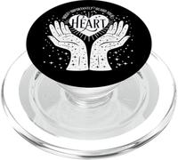Guarda tu corazón Manos Celestiales Cósmicas Bruja Mágica PopSockets PopGrip para MagSafe