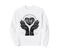 Guarda tu corazón Manos Celestiales Cósmicas Bruja Mágica Sudadera