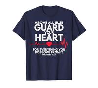 Guarda tu corazón Proverbios 4:23 Fe cristiana Camiseta