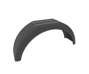 Guardabarro plástico negro para remolque 13" DOMAR