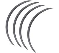 Guardabarros 73 cm 29 "Rueda de fibra carbono para Arco cejas Aleta barro Cubierta bengalas Guardabarros para tiras protectoras labios Pegatinas universales(4PCS carbon fiber)