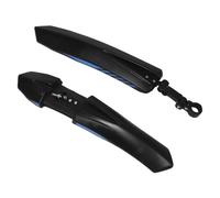 Guardabarros Ajustable para Bicicleta 18 a 26 Pulgadas, Juego Completo | PP Azul, Cobertura Delantera y Trasera, Tornillos y Soportes, para Gravel y Montaña