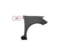 Guardabarros aleta delantero derecha para Renault Clio 2005 a 2012 foro 185