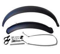 Guardabarros Bicicleta Guardabarros for bicicleta de nieve de 26 pulgadas x 4,0 pulgadas, for bicicleta de montaña o de playa, 110 mm, todo incluido, accesorios for bicicleta Guardabarros MTB(Black 26
