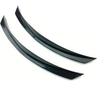 Guardabarros coche 2 piezas de ceja rueda universal para guardabarros, tira anticolisión, accesorios para coche, para arco, decoración lateral para(Negro)