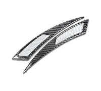 Guardabarros Coche Pegatina para Cejas Rueda Coche Fibra Carbono Accesorios Decorativos Estilo Automático Protector Guardabarros Tiras Anticolisión(Silver (Black))