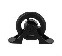 Guardabarros de aleación de aluminio Easy Wheel para bicicletas Brompton y plegables, acabado anodizado, rodillo delantero único ligero, pieza de repuesto para soporte de guardabarros (negro)