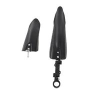 Guardabarros de Bicicleta Ajustable, Plástico Negro, Para Delantero y Trasero, Compatible con Bicicletas de Montaña y Carretera - Diseño Curvo Efectivo, Instalación Rápida y