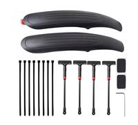 Guardabarros De Bicicleta,Barra De Extensión Ajustable Para Accesorios Seguros - Juego De Guardabarros De Bicicleta | Para Uso En La Carretera Viviendo Trafos En Senderos Forestales Durante El Tiempo