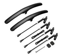 Guardabarros de bicicleta de carretera 700C, plástico suave PP, guardabarros ajustable de liberación rápida, accesorios protectores antisalpicaduras(2PCS)
