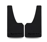 Guardabarros de Goma universales para Coche, Guardabarros de Goma para Deportes universales, Protectores Delanteros o Traseros (Color Negro)