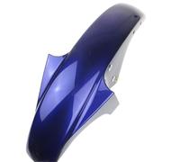 Guardabarros de Guardabarros de plástico para motocicleta apto para Yamaha Jianshe YBR125 YBR125K 2005-2020 JYM125 guardabarros delantero con soporte de Metal Guarda Salpicaduras Motocicleta(Blue)