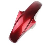 Guardabarros de Guardabarros de plástico para motocicleta apto para Yamaha Jianshe YBR125 YBR125K 2005-2020 JYM125 guardabarros delantero con soporte de Metal Guarda Salpicaduras Motocicleta(Red)