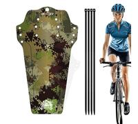 Guardabarros de montaña, de liberación rápida, compatible con guardabarros delantero y trasero, guardabarros delanteros y traseros con patrones impresos para la mayoría de bicicletas