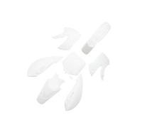 guardabarros de motocicleta Kit de guardabarros y placa matrícula plástico para motocicleta Dirt Bike DRZ110 2003 2004 2005 RM65(Blanco)