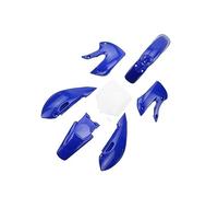guardabarros de motocicleta Kit de guardabarros y placa matrícula plástico para motocicleta Dirt Bike DRZ110 2003 2004 2005 RM65(Azul)