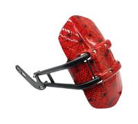 Guardabarros de Protector de guardabarros trasero para motocicleta, cubierta de rueda trasera ajustable de aleación de aluminio CNC, Protector de aleta(Red)
