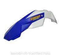 Envío gratis guardabarros delantero circuit stealth blanco-azul para moto