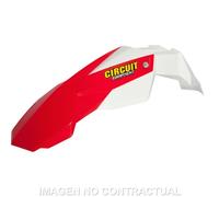 Envío gratis guardabarros delantero circuit stealth blanco-rojo h. para moto
