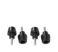 Guardabarros Delantero de Motocicleta y Deslizadores de Marco de Horquilla Aptos for MT09, MT07, MT01, YZF-R7, R6, R1, R1M,FJR1300 con Tornillos de 6mm(4Black)