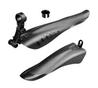 Guardabarros Delantero Negro de Plástico Resistente Intemperie | Compatible Bicicletas de Montaña y Gravel, Uso en Senderos y Desplazamientos Urbanos, Diseño Duradero y Fácil Mantenimiento