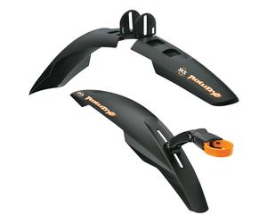 GUARDABARROS DELANTERO-TRASERO JUEGO DE RUEDAS DE BICICLETAS ROWDY 20 24 NEGRO