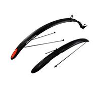 Guardabarros delantero y trasero para ruedas de 700c Polisport Colorado negro pa