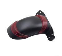 Guardabarros delantero y trasero para scooter eléctrico Zero de 10 pulgadas, cubierta de rueda ABS negra y roja con tira reflectante para protección de conducción al aire libre (guardabarros delantero