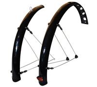 Guardabarros e-bike/vae 28'' de plástico resistente con varillas de 48mm negro