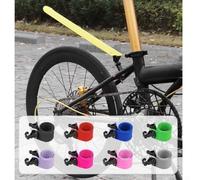 Guardabarros enrollable para bicicleta compatible con ruedas de 14 a 22 pulgadas con estructura plegable y núcleo de acero de resorte (morado)