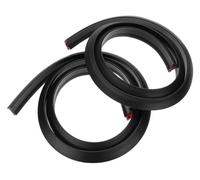 Guardabarros Extensores Tira Arco Rueda 1,5 M A Prueba Arañazos Contra Salpicaduras Coche Extensión Guardabarros Moldura Cejas Embellecedor 4 X Carbono(2 X Black)