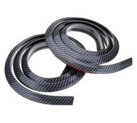 Guardabarros Extensores Tira Arco Rueda 1,5 M A Prueba Arañazos Contra Salpicaduras Coche Extensión Guardabarros Moldura Cejas Embellecedor 4 X Carbono(2 X Carbon)