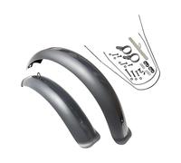 Guardabarros for Bicicleta, Juego de Guardabarros for neumáticos Anchos de 26/20" x 4.0, for Bicicletas eléctricas Plegables de Nieve, Piezas de Ciclismo.(20x4.0 Grey)