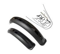 Guardabarros for Bicicleta, Juego de Guardabarros for neumáticos Anchos de 26/20" x 4.0, for Bicicletas eléctricas Plegables de Nieve, Piezas de Ciclismo.(26x4.0 Black)