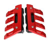 Guardabarros motocicleta Para Yamaha YZF-R1 YZFR1 Guardabarros delantero de motocicleta Protección lateral Protector deslizadores guardabarros(Rojo)