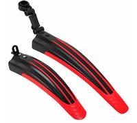 Guardabarros MTB para Nagasawa | 2 Piezas PP Guardabarros Delantero Trasero con Tornillos Portátil Ajustable Varias Posiciones Cobertura Completa Gruesa Ancha
