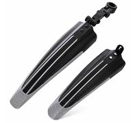 Guardabarros MTB para Vitus | 2 Piezas PP Guardabarros Delantero Trasero con Tornillos Portátil Ajustable Varias Posiciones Cobertura Completa Gruesa Ancha